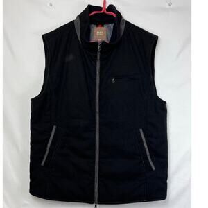 Rye 51 Men's Size Large Black Full Zip Front Heavyweight Sleeveless Quilted Vest